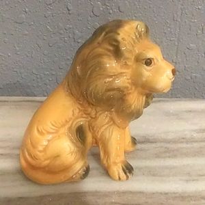 Vintage Bone China Lion Figurine
